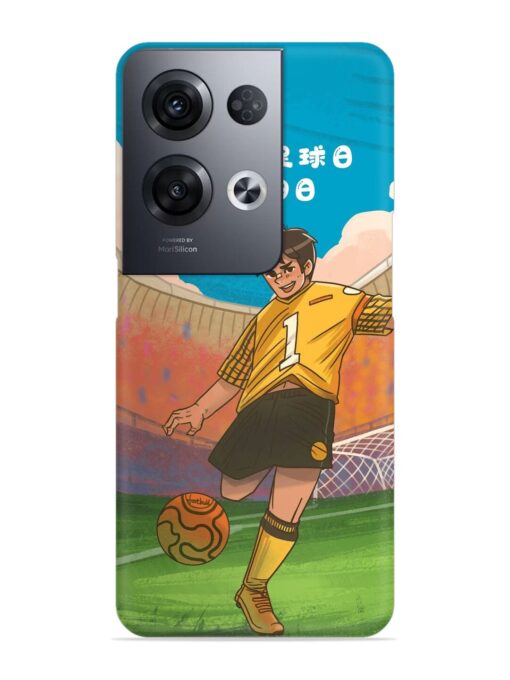 Soccer Kick Snap Case for Oppo Reno 8 Pro (5G) Zapvi