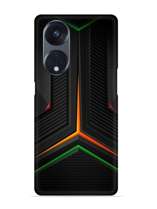 Orange Triangle Light Snap Case for Oppo Reno 8T (5G) Zapvi