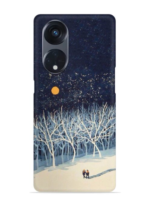 Full Moon Snowshoe Tour Snap Case for Oppo Reno 8T (5G) Zapvi