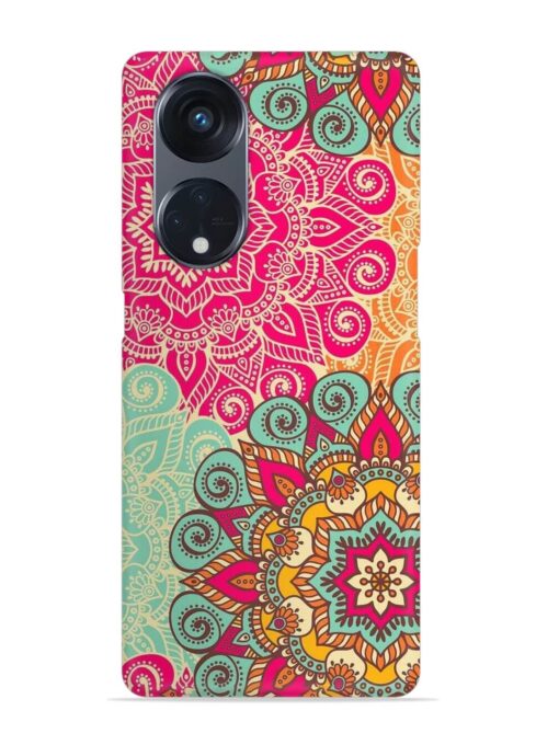 Mandala Seamless Snap Case for Oppo Reno 8T (5G) Zapvi