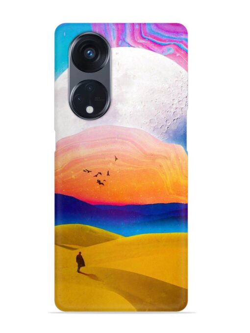 Sandy Desert Snap Case for Oppo Reno 8T (5G) Zapvi