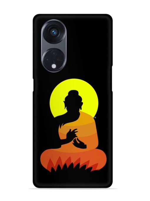 Buddha Art Black Snap Case for Oppo Reno 8T (5G) Zapvi