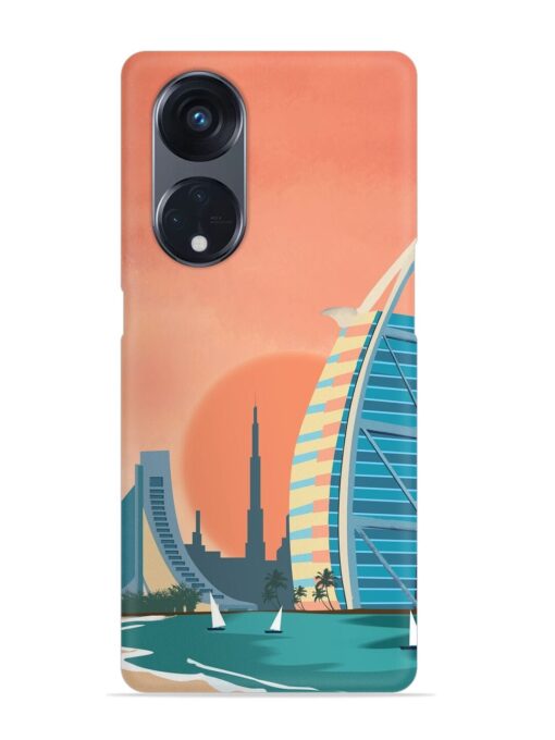 Dubai Architectural Scenery Snap Case for Oppo Reno 8T (5G) Zapvi