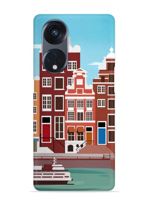 Scenery Architecture Amsterdam Landscape Snap Case for Oppo Reno 8T (5G) Zapvi