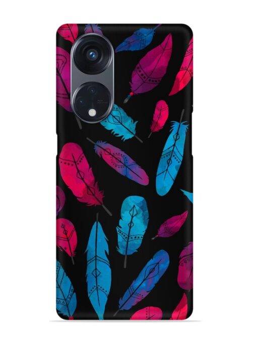 Feather Art Snap Case for Oppo Reno 8T (5G)