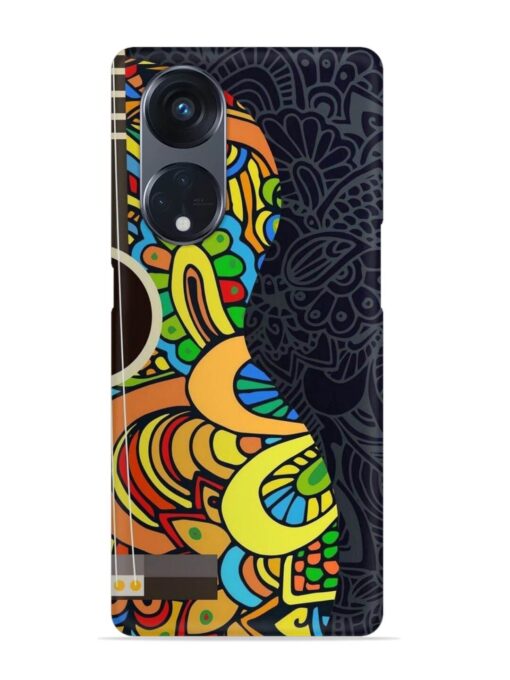 Guitar Vector Art Snap Case for Oppo Reno 8T (5G)