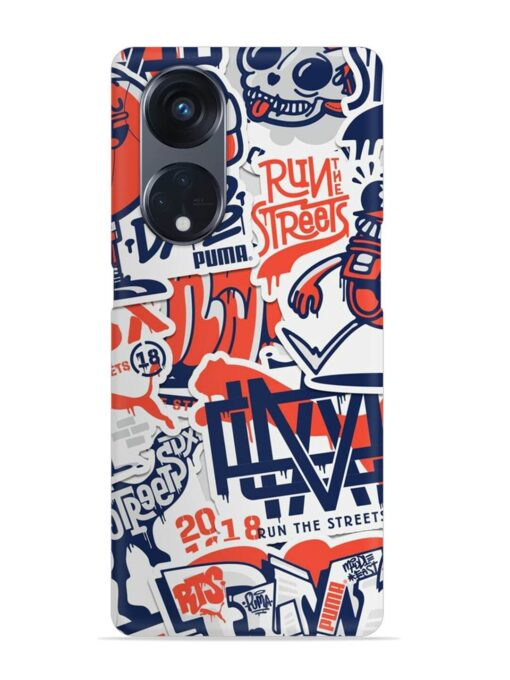 Run The Street Snap Case for Oppo Reno 8T (5G) Zapvi