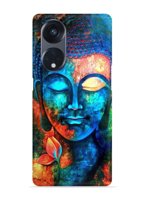 Buddha Painting Snap Case for Oppo Reno 8T (5G)