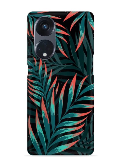 Green Leaf Art Snap Case for Oppo Reno 8T (5G)