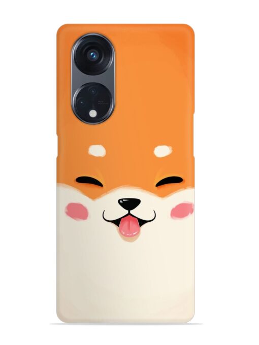 Happy Cat Art Snap Case for Oppo Reno 8T (5G)