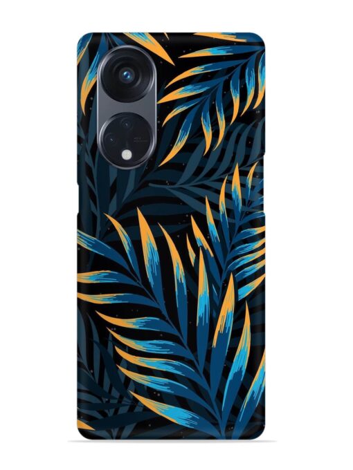 Abstract Leaf Art Snap Case for Oppo Reno 8T (5G)