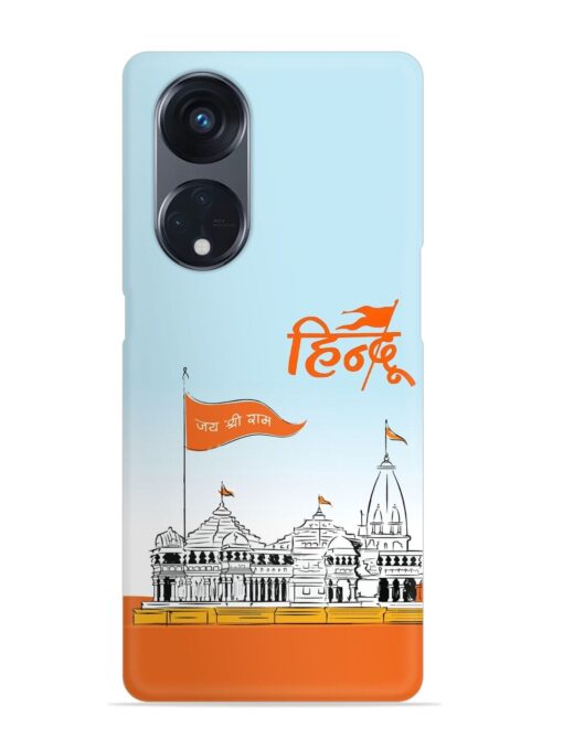 Ram Mandir Hindu Snap Case for Oppo Reno 8T (5G) Zapvi