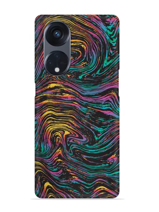 Abstract Liquid Colors Snap Case for Oppo Reno 8T (5G)