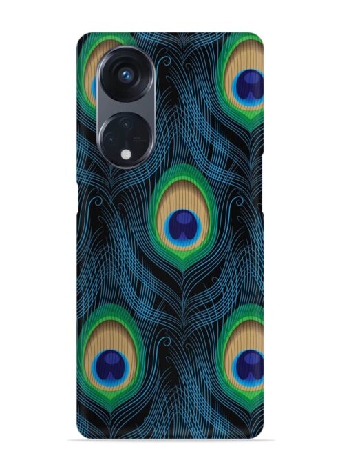 Seamless Pattern Peacock Snap Case for Oppo Reno 8T (5G) Zapvi