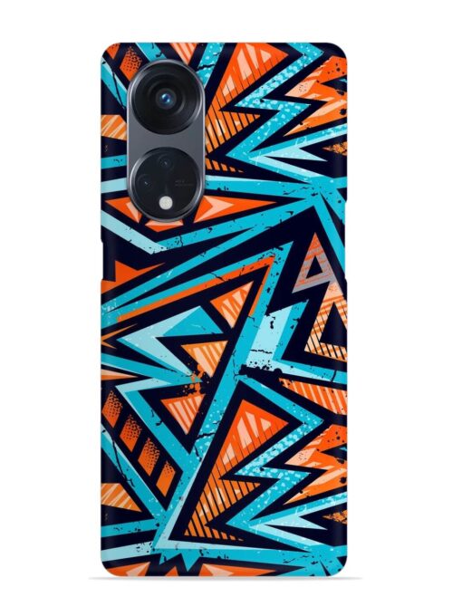 Abstract Seamless Grunge Snap Case for Oppo Reno 8T (5G) Zapvi