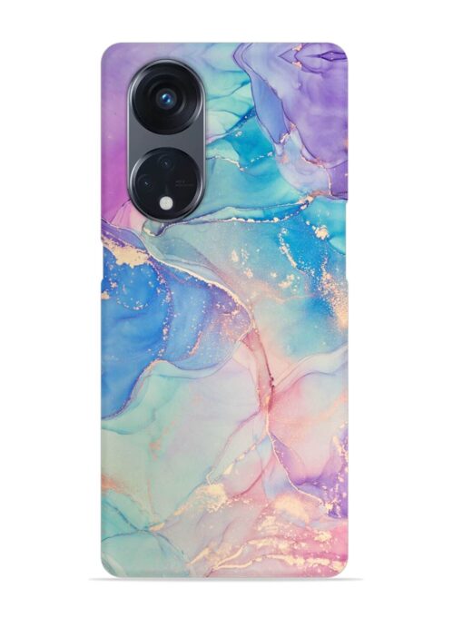 Alcohol Ink Colors Snap Case for Oppo Reno 8T (5G) Zapvi