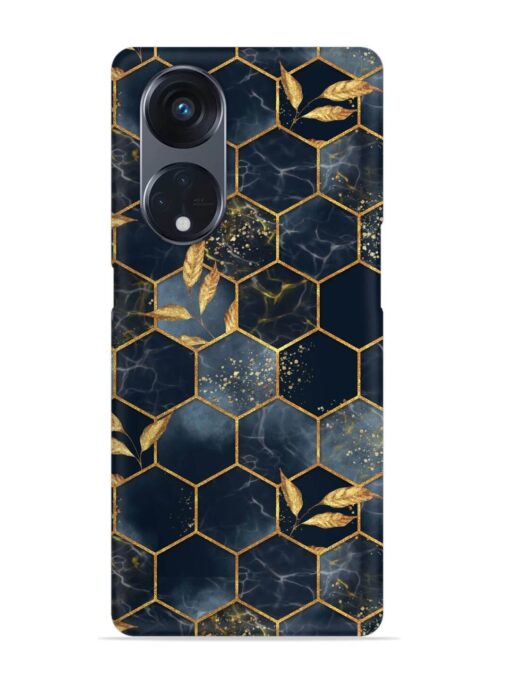 Marble Hexagon Seamless Snap Case for Oppo Reno 8T (5G) Zapvi