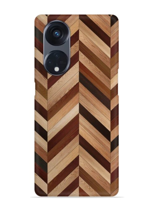 Seamless Wood Parquet Snap Case for Oppo Reno 8T (5G) Zapvi