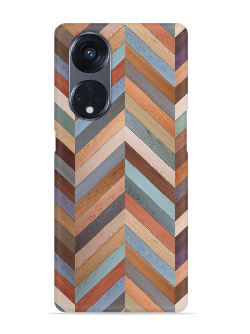 Seamless Wood Parquet Snap Case for Oppo Reno 8T (5G) Zapvi