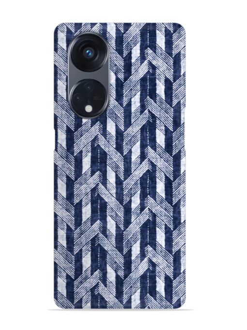 Abstract Herringbone Motif Snap Case for Oppo Reno 8T (5G) Zapvi