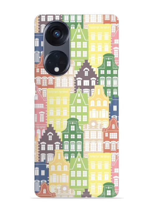 Seamless Shapes Pattern Snap Case for Oppo Reno 8T (5G) Zapvi