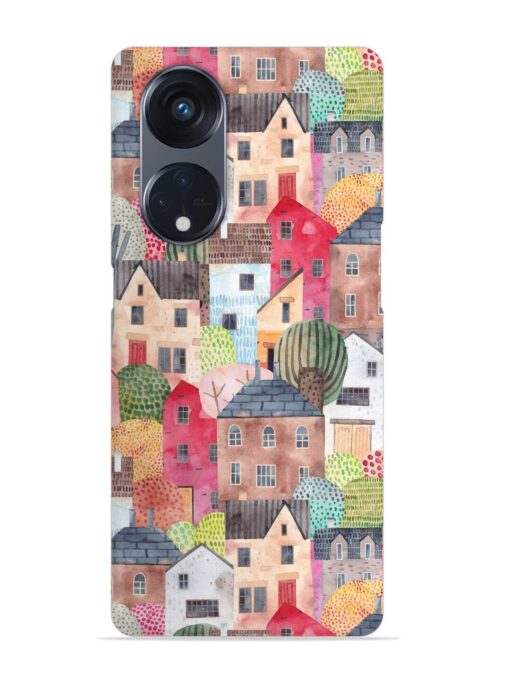 Abstract Seamless Pattern Snap Case for Oppo Reno 8T (5G) Zapvi