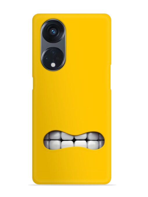 Mouth Character On Snap Case for Oppo Reno 8T (5G)