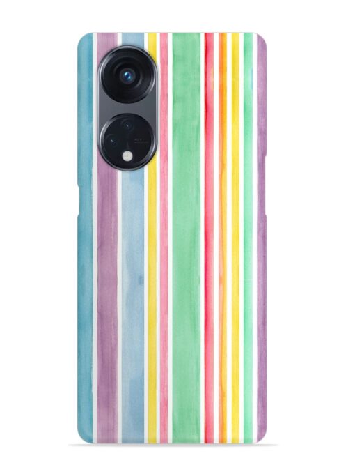 Hand Drawn Watercolor Snap Case for Oppo Reno 8T (5G)