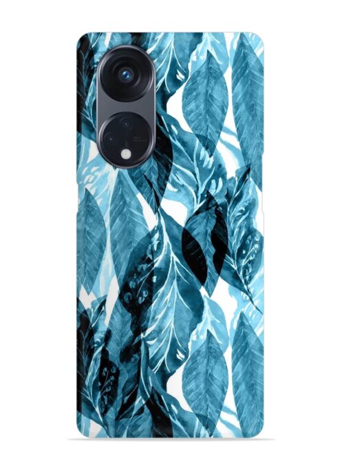 Leaves Pattern Jungle Snap Case for Oppo Reno 8T (5G) Zapvi