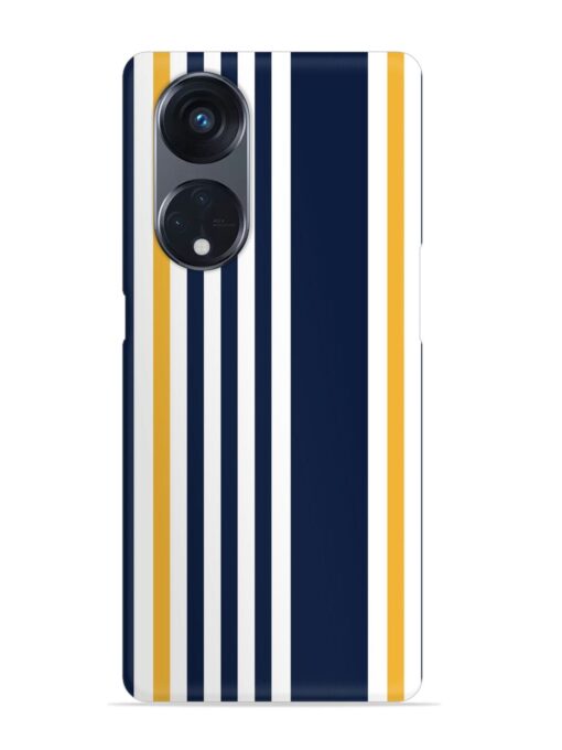 Seamless Stripe Pattern Snap Case for Oppo Reno 8T (5G)