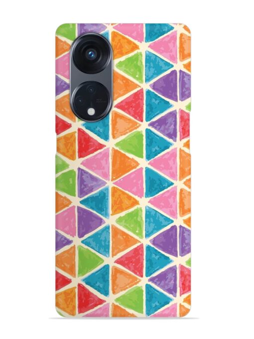 Seamless Colorful Isometric Snap Case for Oppo Reno 8T (5G) Zapvi