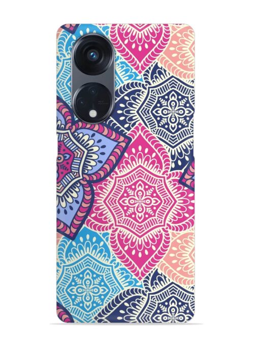 Ethnic Floral Seamless Snap Case for Oppo Reno 8T (5G)