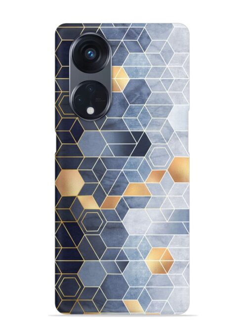 Geometric Abstraction Hexagons Snap Case for Oppo Reno 8T (5G)