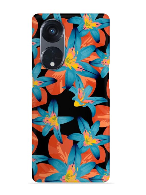 Philippine Flowers Seamless Snap Case for Oppo Reno 8T (5G) Zapvi