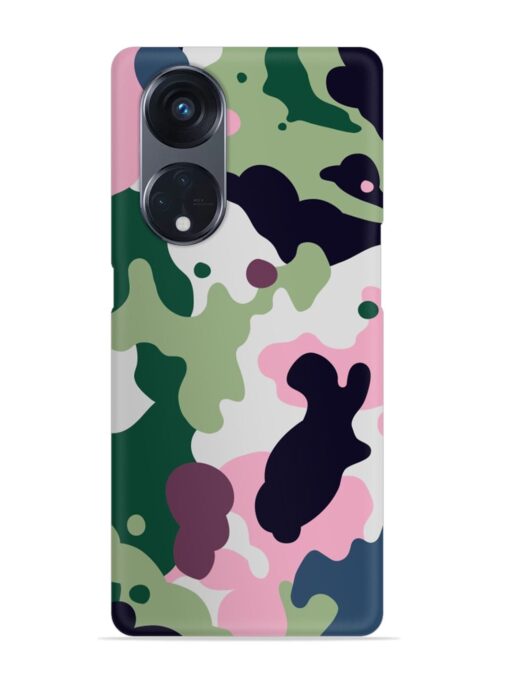 Seamless Funky Camouflage Snap Case for Oppo Reno 8T (5G)