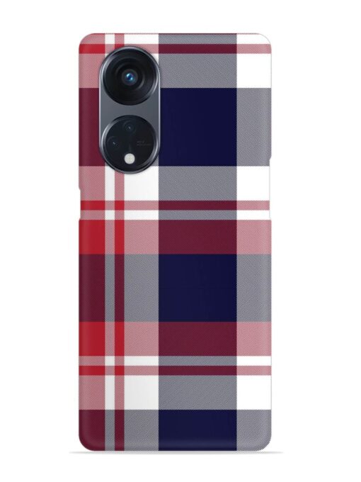 Classic Plaid Tartan Snap Case for Oppo Reno 8T (5G) Zapvi