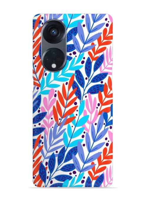 Bright Floral Tropical Snap Case for Oppo Reno 8T (5G)