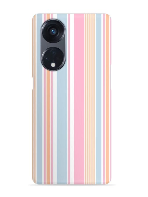 Stripe Seamless Pattern Snap Case for Oppo Reno 8T (5G)