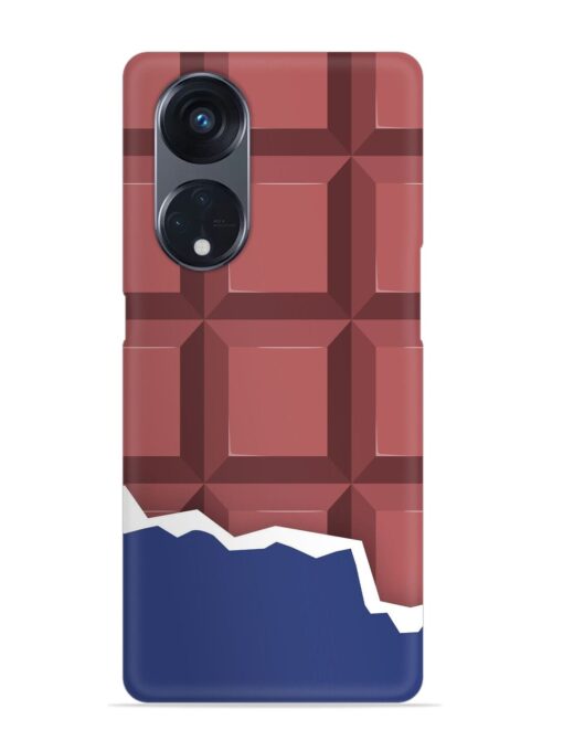 Chocolate Vector Art Snap Case for Oppo Reno 8T (5G)