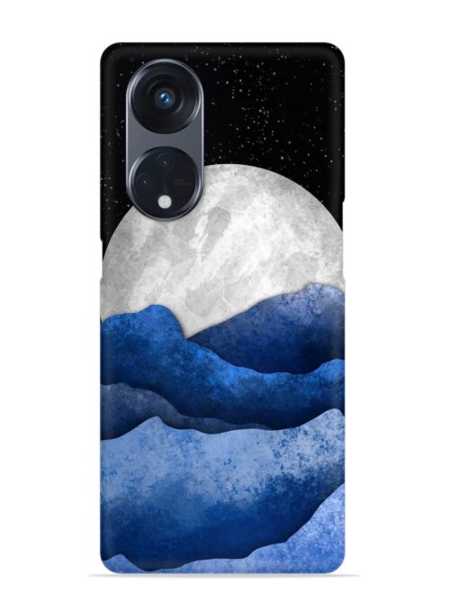 Full Moon Mountain Vector Snap Case for Oppo Reno 8T (5G) Zapvi