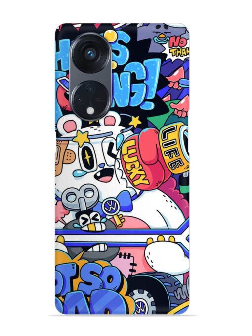 Universal Doodle Snap Case for Oppo Reno 8T (5G)