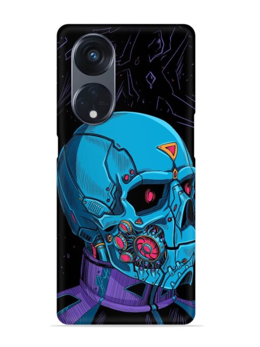 Skull Robo Vector Snap Case for Oppo Reno 8T (5G)