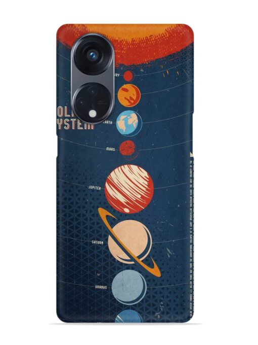 Solar System Vector Snap Case for Oppo Reno 8T (5G)