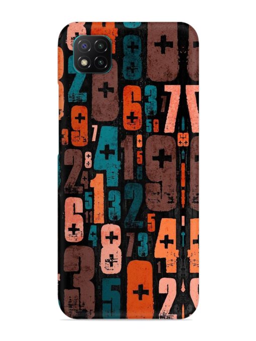 0 To 9 Art Snap Case for Poco C3 Zapvi