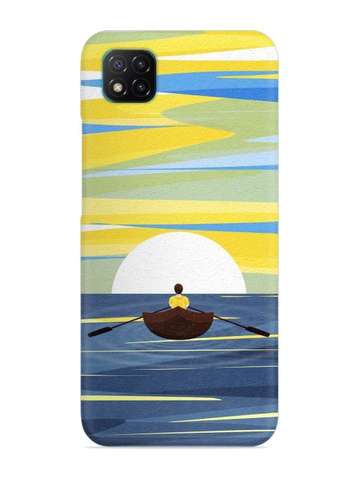 Rowing Person Ferry Paddle Snap Case for Poco C3 Zapvi