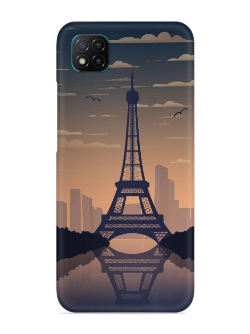 France Paris Eiffel Tower Gradient Snap Case for Poco C3 Zapvi