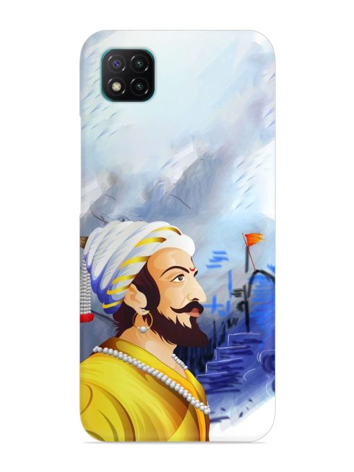 Shivaji Maharaj Color Paint Art Snap Case for Poco C3