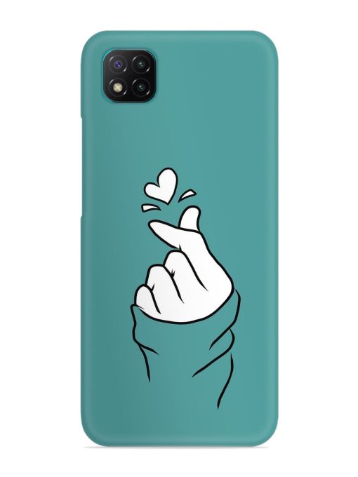 Korean Heart Sign Art Snap Case for Poco C3