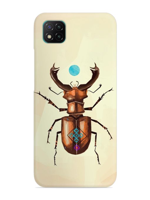 Stag Beetle Vector Snap Case for Poco C3 Zapvi