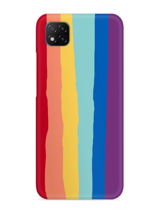 Rainbow Genuine Liquid Snap Case for Poco C3 Zapvi